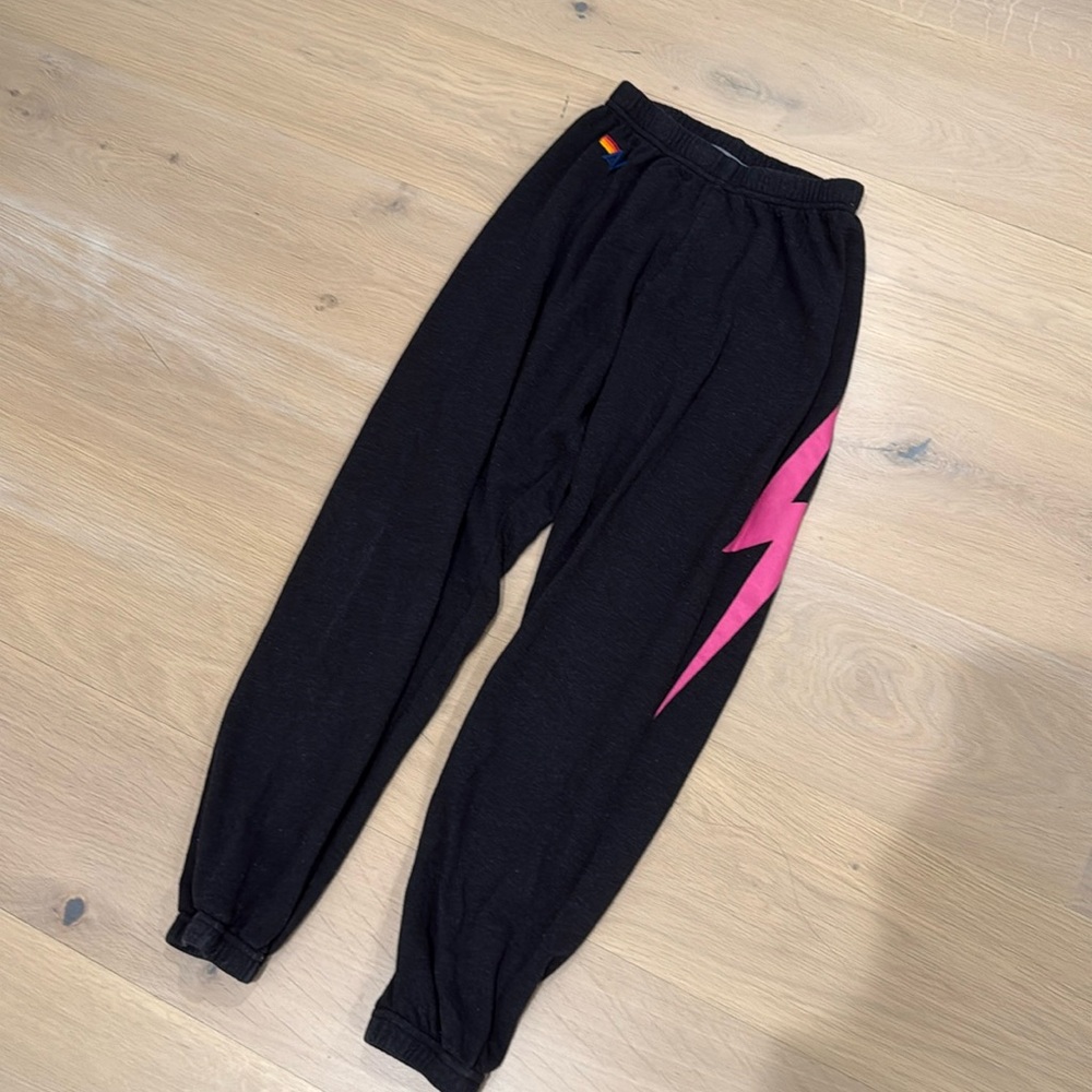Aviator nation neon lightning bolt sweatpants
